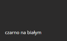 czarno na białym
