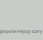 najpopularniejszy szary