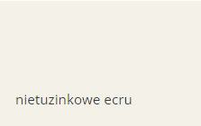 nietuzinkowe ecru
