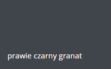 prawie czarny granat