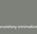 szarozielony minimalizm