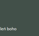 zieleń boho