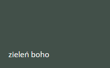 zieleń boho