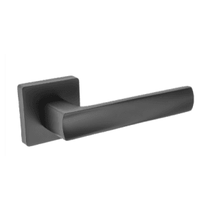 Klamka INES rozeta kwadratowa czarna