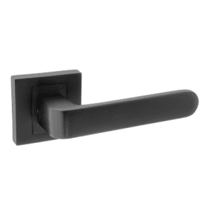 Klamka LADY rozeta kwadratowa czarna