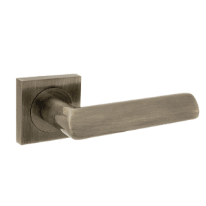 Klamka MATI rozeta kwadratowa patyna