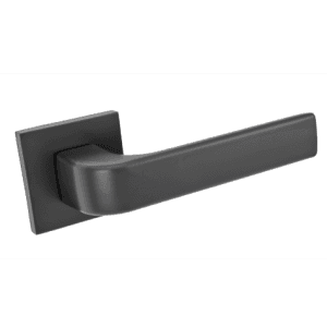 Klamka REGATTA SLIM rozeta kwadratowa czarna