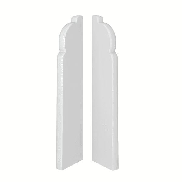 Zaślepki do listew Plastikowe Espumo ESP301 Białe Komplet Lewa+Prawa 2 Zaślepki do listew Plastikowe Espumo ESP301 Białe Komplet Lewa+Prawa 2