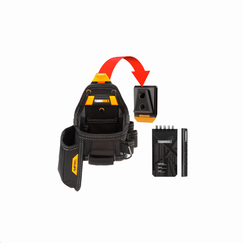 Tape Measure Utility Knife Pouch + Notebook & Pencil-min