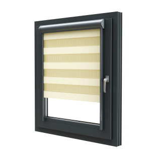Roleta dzień noc w aluminiowej kasecie z prowadnicami PVC do Sendom
