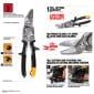 ToughBuilt lewostronne nożyce do blachy TB-H4-60-L-BEA — TB-H4-60-L-BEA: infografika produktu.