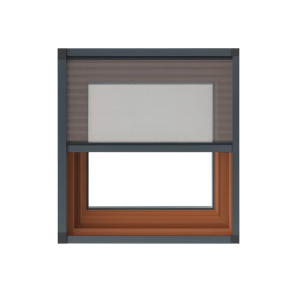 Moskitiera plisowana na okna na parterze do Sendom (pionowa)