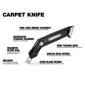 ToughBuilt Nóż do cięcia dywanów TB-H4-11-CK — TB-H4-11-CK: infografika produktu.