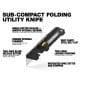 ToughBuilt nóż trapezowy składany subkompaktowy TB-H4-12-C — TB-H4-12-C: infografika produktu.
