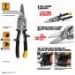 ToughBuilt Nożyce do cięcia blachy proste TB-H4-60-S — TB-H4-60-S: infografika produktu.