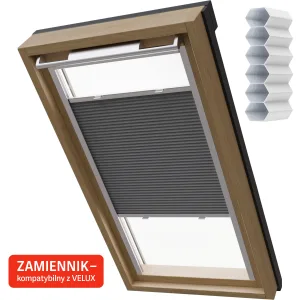 Rolety plisowane energooszczędne na okno dachowe VELUX tańszy zamiennik