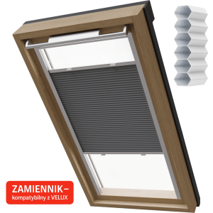 Rolety plisowane energooszczędne na okno dachowe VELUX tańszy zamiennik